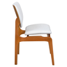 10 cadeira moderna estofada roma nozes