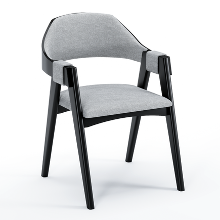 04 cadeira madrid estofada preto linho cinza