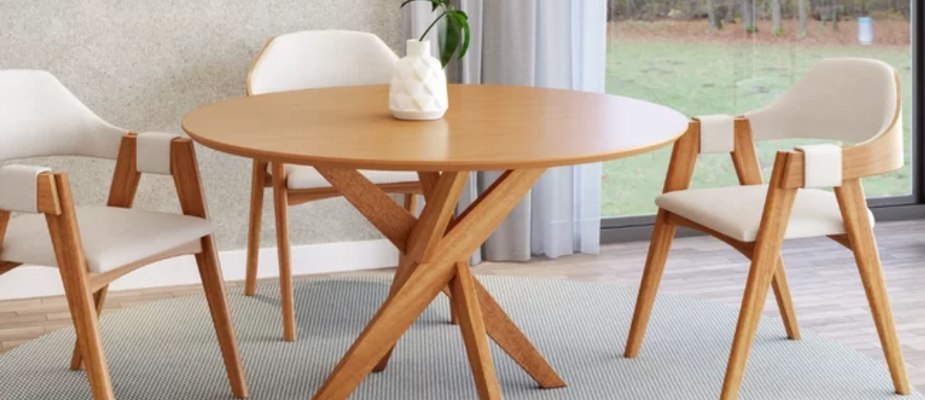 Conjunto Mesa Lisboa com Cadeiras Madrid: Jantares com Estilo