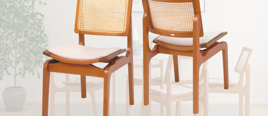 Cadeira Milão Nozes - Estilo e Conforto