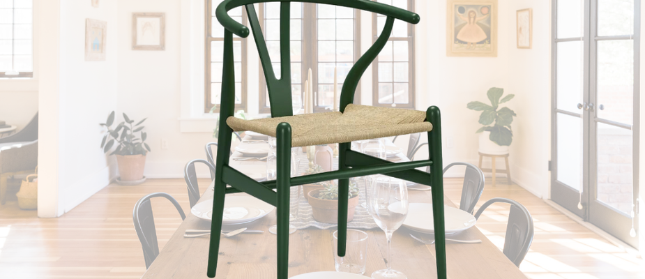 Cadeira Wishbone Verde Musgo - Um Toque de Natureza no Design Cadeira Wishbone Verde Musgo - Um Toque de Natureza no Design