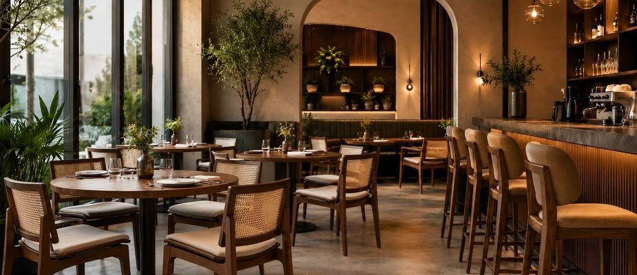Como escolher móveis para restaurantes, cafés e espaços comerciais